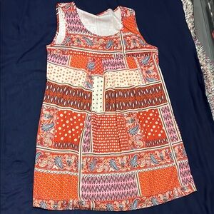 Colorful Patchwork Sleeveless Dress